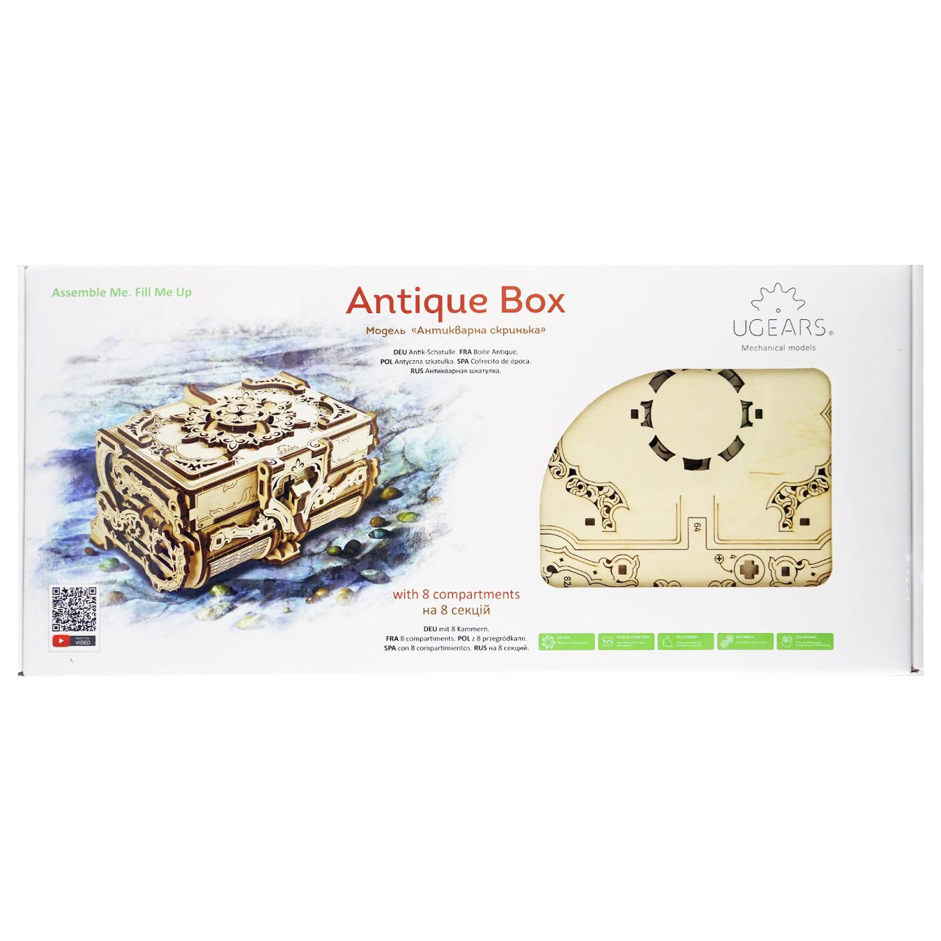 

3D-пазл механический Ugears Антикварная шкатулка