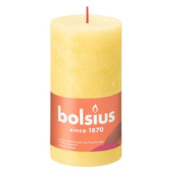 Свеча Bolsius Rustic 13х6,8см желтый - купить, цены на Идеал - фото 1