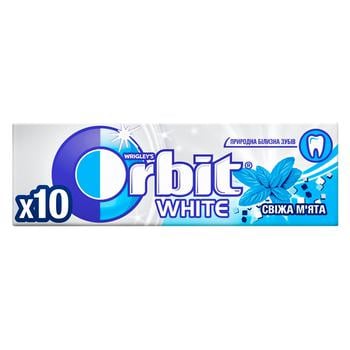 Жевательная резинка Orbit White Свежая мята 14г - купить, цены на METRO - фото 1