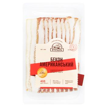 Yatran American Sliced Raw Smoked Bacon High Grade 100g - buy, prices for EKO Market - photo 1