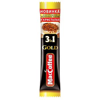 MacCoffee Gold 3in1 Coffee Drink 16g - buy, prices for NOVUS - photo 1