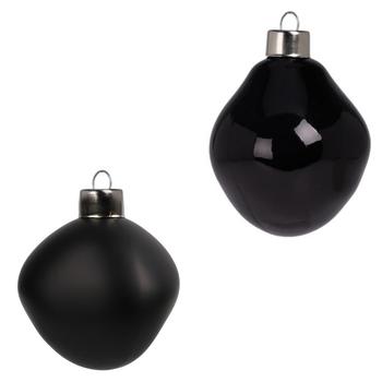 Koopman Hanging Decoration 6cm Black