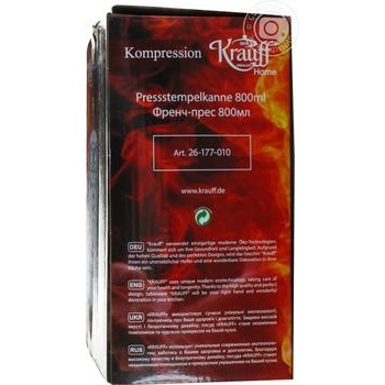 French-press Krauff 800ml - buy, prices for MegaMarket - photo 3