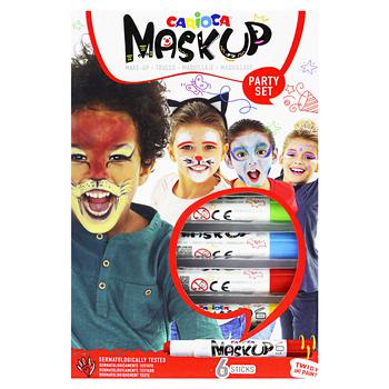 Краска Carioca Mask Up для лица 6шт - купить, цены на Auchan - фото 1