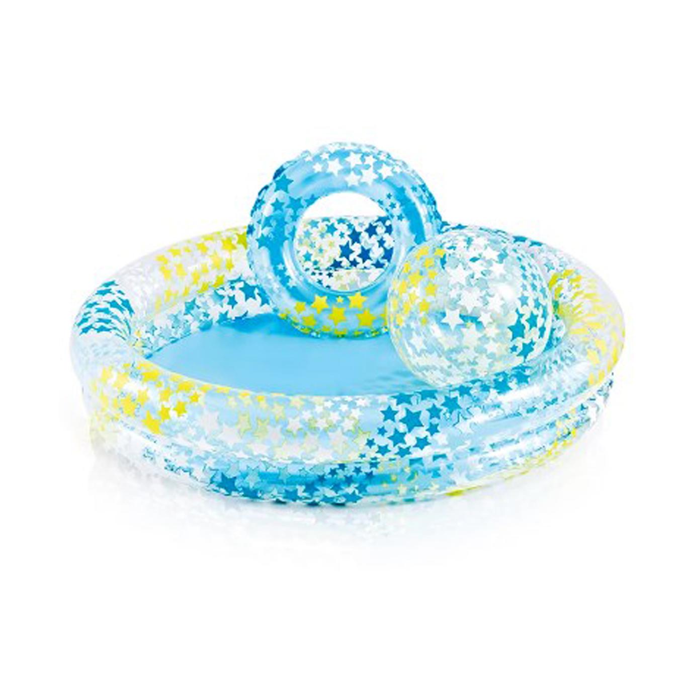 

Набор надувной Intex Бассейн круг мяч 272*193*104см