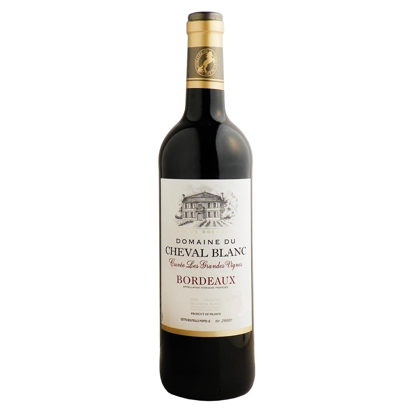 

Вино Domaine Du Cheval Blanc Bordeaux сухое красное 0,75л