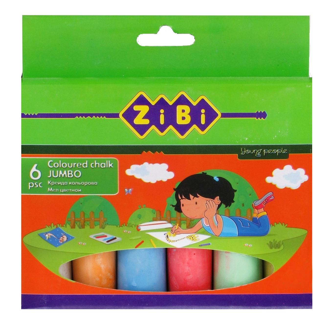 

Мел Zibi Jumbo цветная 6шт