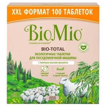 Таблетки BioMio для посудомоечных машин с маслом эвкалипта 100шт - купить, цены на КОСМОС - фото 1