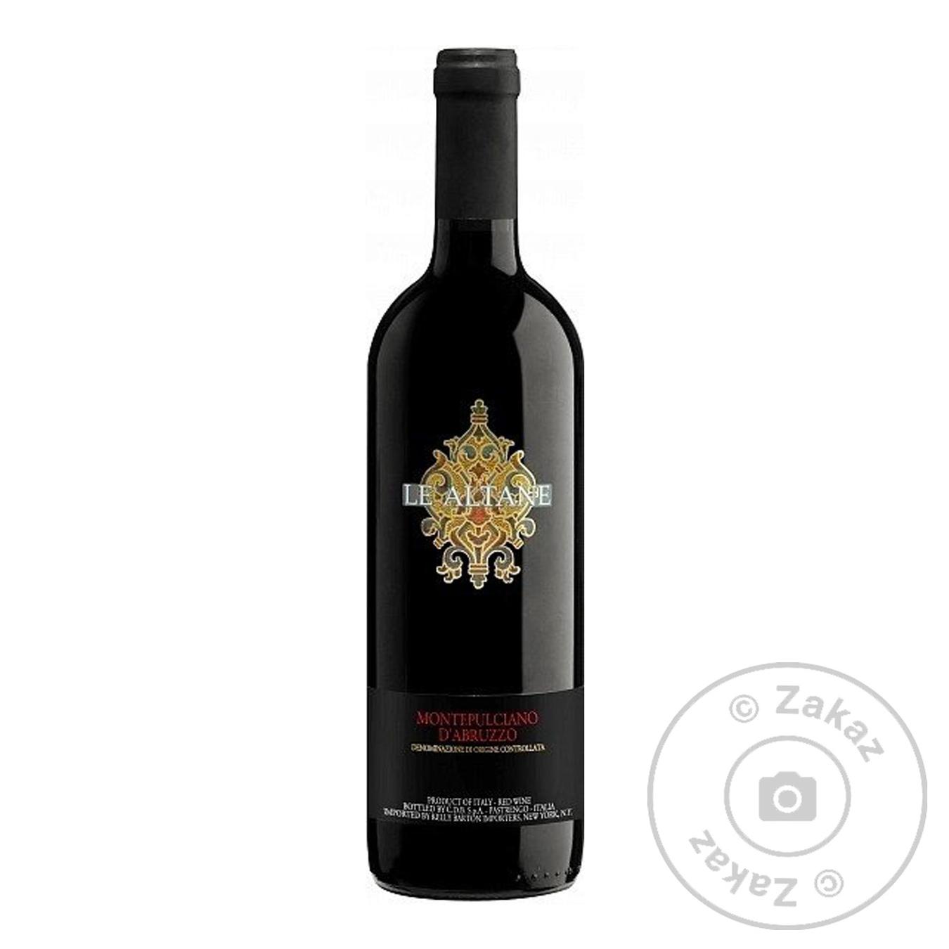 

Вино Le Altane Montepulciano d'Abruzzo красное сухое 12,5% 0,75л