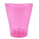 Aleana Nick Pink Transparent Flowerpot for Orchids 16x19cm