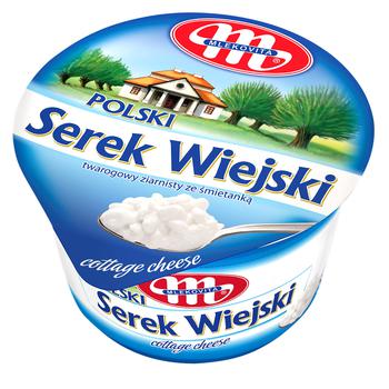 Творог зернистый Mlekovita Польский 5% 200г