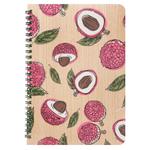 Блокнот Kiri sketch Личи в клетку на пружине эко из модифицированной древесины А5