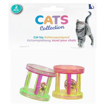 Cats Collection Toy With Bell for Cats 4*4*4cm 2pcs - buy, prices for Auchan - photo 1