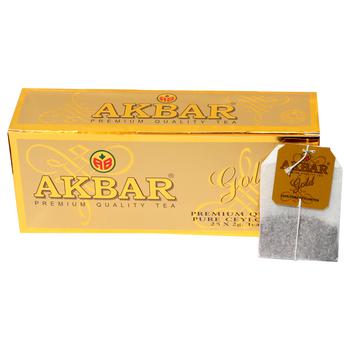 Чай чорний Akbar Gold 2г*25шт - купити, ціни на NOVUS - фото 2