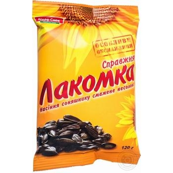 Семечки Лакомка жареные несоленые 120г купить, цены на МегаМаркет - фото 3