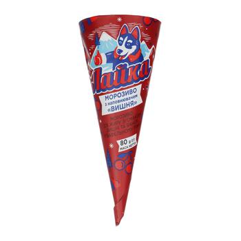 Laika Cherry Ice Cream in Waffle Cone 80g - buy, prices for - photo 2