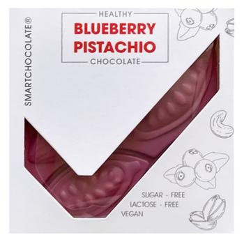 Smart Chocolate Blueberry Pistachio Chocolate 75g