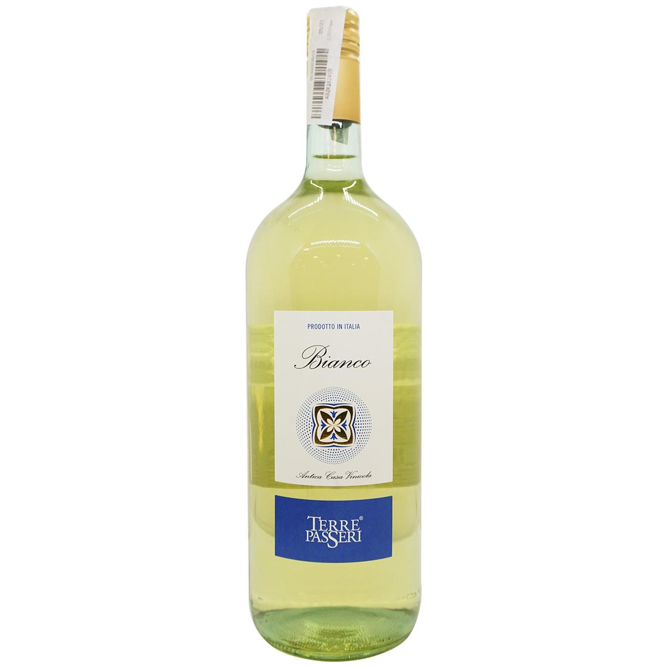 

Вино Terre Passeri Terre Bianca белое сухое 10,5% 1,5л