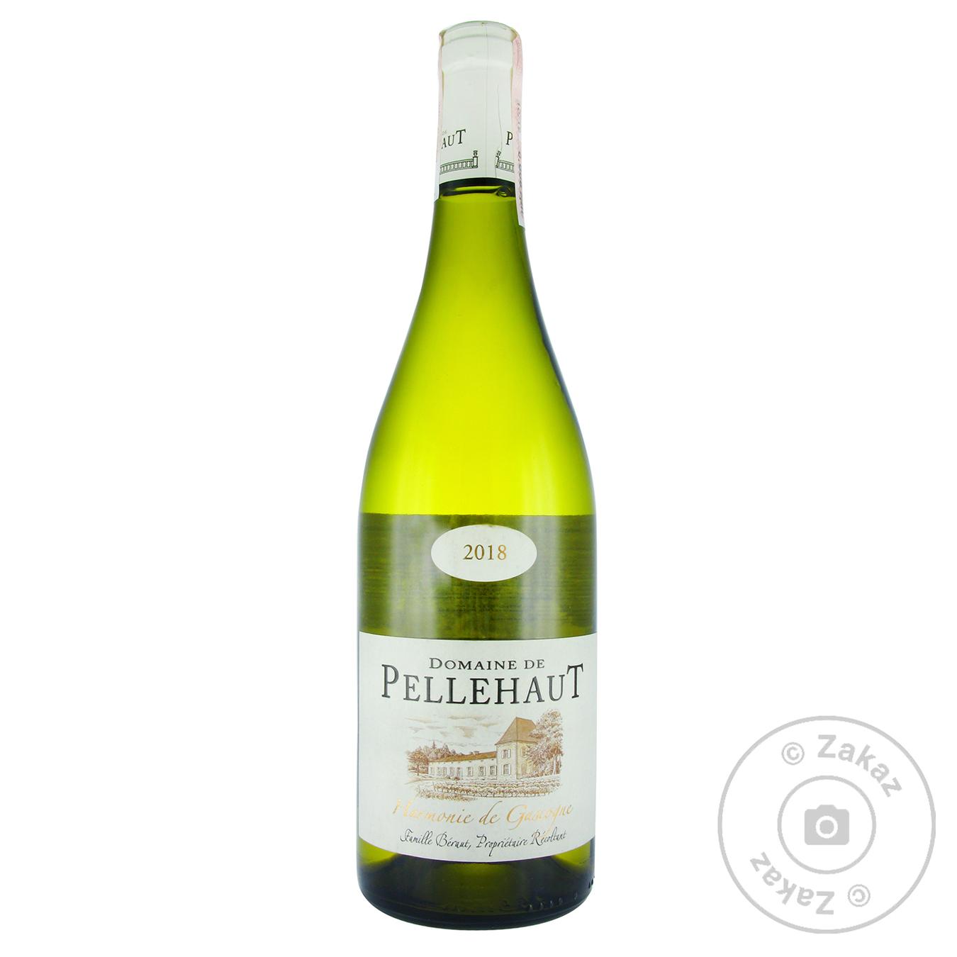 

Вино Domaine de Pellehaut Harmonie Blanc Cotes de Gascogne IGP белое сухое 11,5% 0,75л