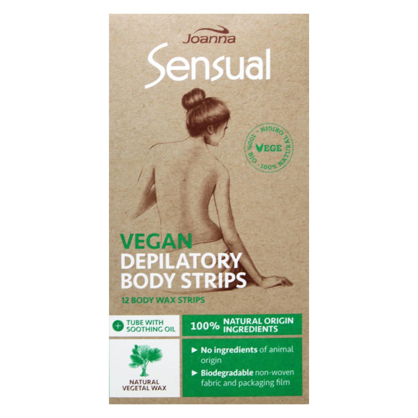 

Полоски восковые Joanna Sensual Vegan для депиляции тела 12шт