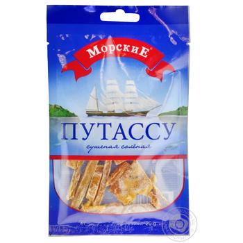 Путассу Морские сушеная соленая 20г - купить, цены на МегаМаркет - фото 1