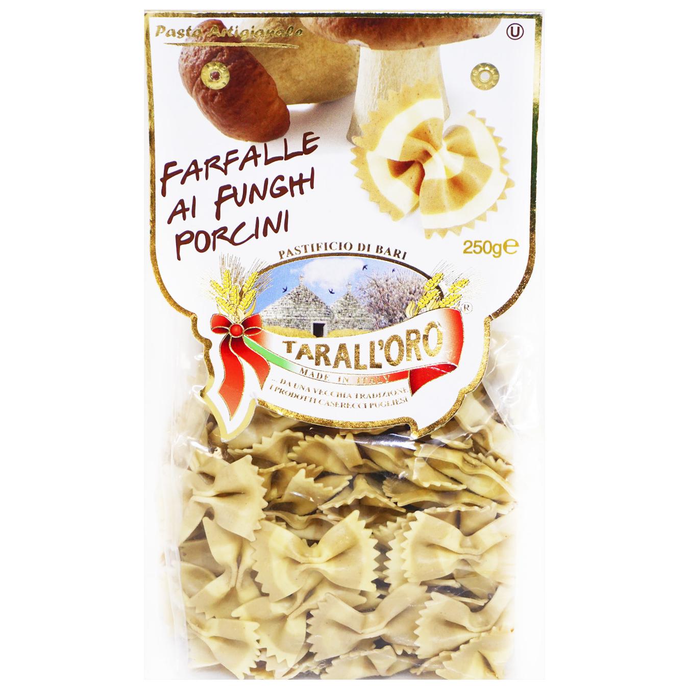 

Макароны Tarall`oro Farfalle с белыми грибами 250г