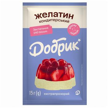 Dobryk for desserts gelatin 15g - buy, prices for - photo 1