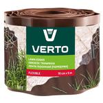 Лента бордюрная Verto коричневая 10cmx9m 15G513
