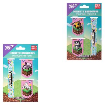 Закладки магнітні Yes Minecraft Spring 3шт
