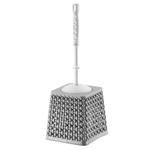 Bursev Toilet Brush + Pearl Gray Glass