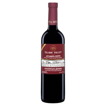 Teliani Valley Alazan Valley Red Semi-Sweet Wine 12% 0.75l - buy, prices for Auchan - photo 1