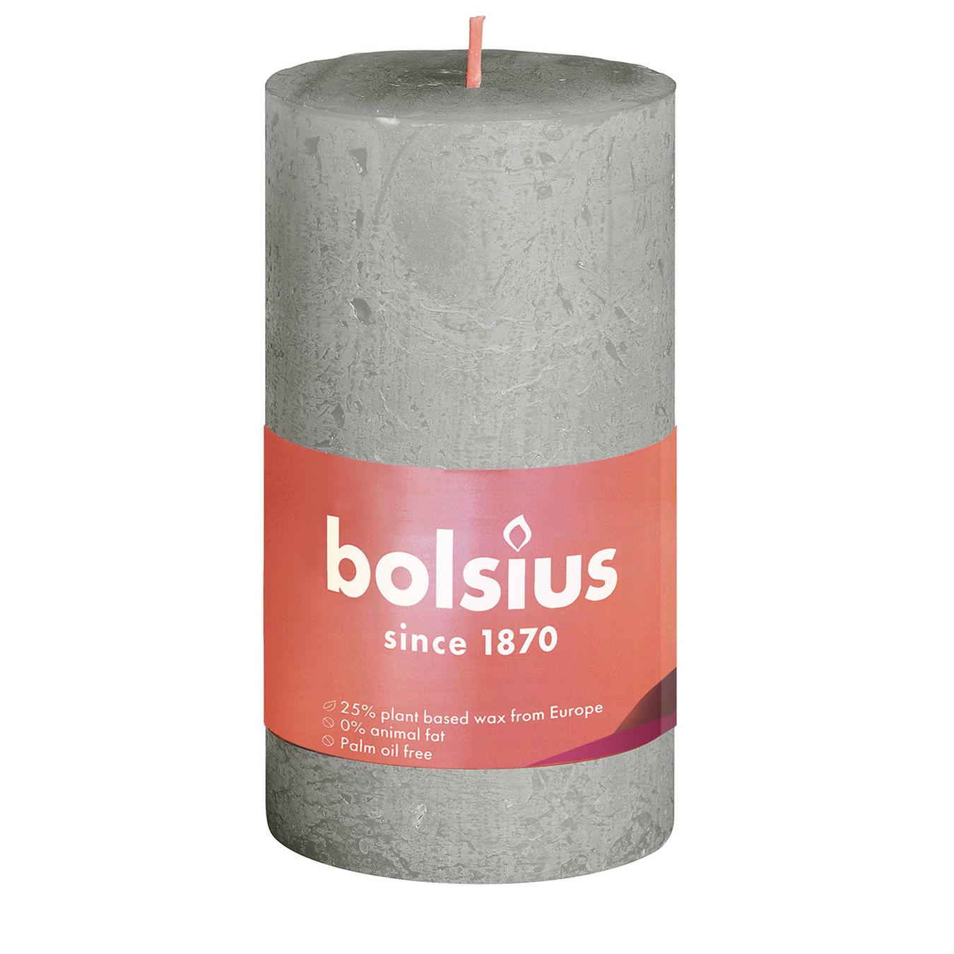 

Свеча Bolsius рустик туманный зеленый 100/50