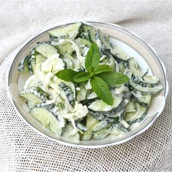 Салат с огурцом и мятой - Image