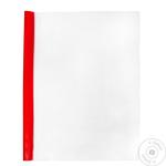 Папка Economix E31211 А4 с планкой-зажимом 2-95 листов прозрачная