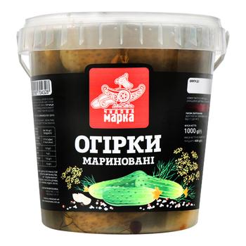 Chudova Marka Pickled Cucumbers 1kg - buy, prices for NOVUS - photo 1