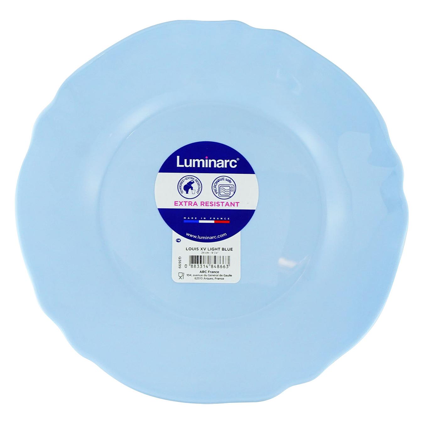

Тарелка Luminarc Louis XV Light Blue обеденная 24см