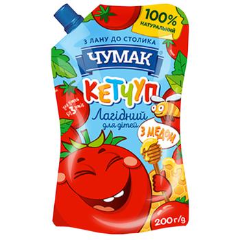 Кетчуп Чумак Нежный с медом для детей 200г - купить, цены на NOVUS - фото 1