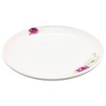 Тарелка керамическая Цветы красные 22,5см