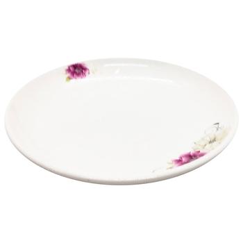 Flowers Кed Ceramic Plate 22.5cm