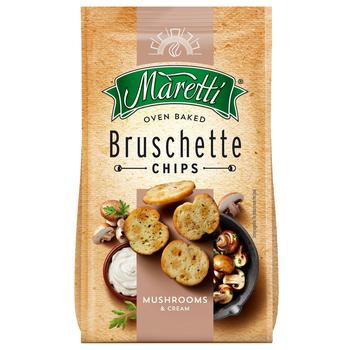 Брускеты Maretti запеченные со вкусом грибы со сметаной 70г