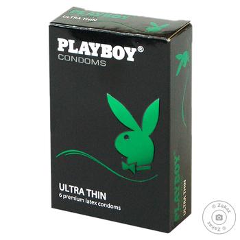 Playboy Ultra Thin Condoms 6pcs - buy, prices for NOVUS - photo 1