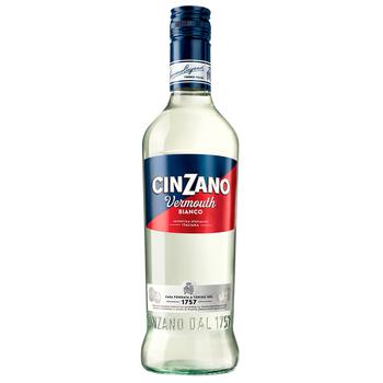 Вермут Cinzano Bianco білий солодкий 15% 0,5л