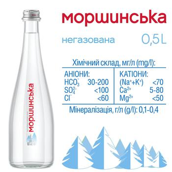 Вода мінеральна Моршинська негазована 0,5л - купити, ціни на METRO - фото 2