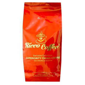 Кава в зернах Ricco Coffee Superiority Crema Coffee 1кг - купити, ціни на Таврія В - фото 1