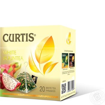 Чай білий Curtis Bountea White в пірамідках 20шт*1,7г купити, ціни на МегаМаркет - фото 1