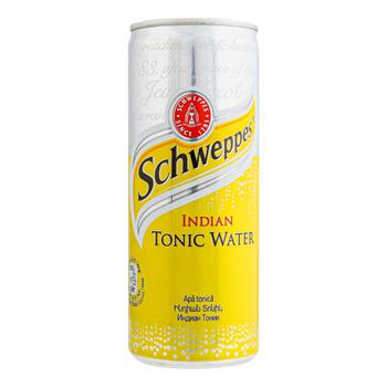 Напій газований Schweppes Indian Tonic Water 250мл - купити, ціни на ULTRAMARKET - фото 1