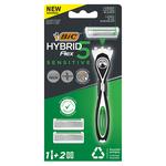 Бритва мужская Bic Flex 5 Hybrid Sensitive с 2 картриджами
