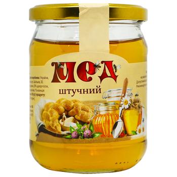 Мед Золотой улей искуственный 600г - купить, цены на Auchan - фото 1