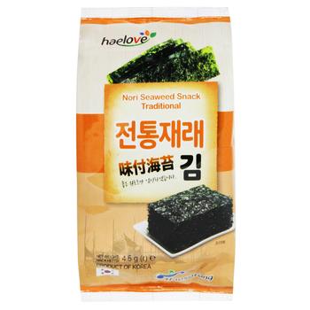 Haelove Traditional Nori Seaweed Snack 4.5g - buy, prices for COSMOS - photo 1