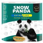 Рушники паперові Snow Panda Extra Care тришарові 2шт